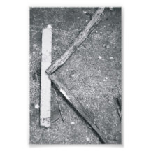 Photographie K4 4x6 noir et blanc de lettre d'alph