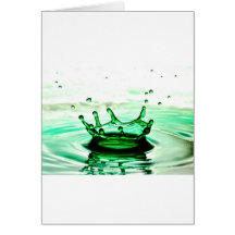 Photographie liquide - éclaboussure carte de vœux