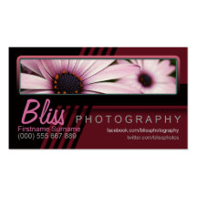 Photographie noire rouge avec le modèle photo cartes de visite professionnelles
