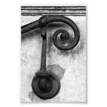 Photographie P4 4x6 noir et blanc de lettre d'alph