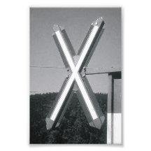 Photographie X3 4x6 noir et blanc de lettre d'alph