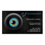 Photography Blue Eye Camera Lens Business Cards