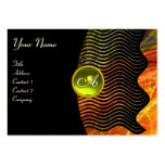 PHOTON WAVES GEM monogram vibrant Business Card