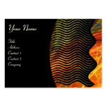 PHOTON WAVES monogram vibrant Business Card Templates