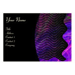 PHOTON WAVES monogram vibrant Business Card Template