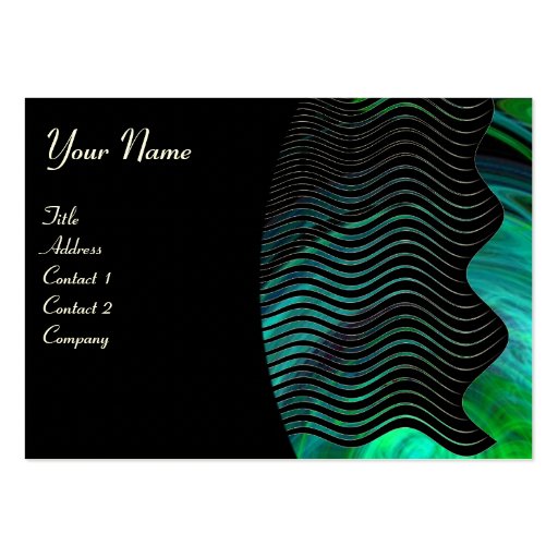 PHOTON WAVES monogram vibrant Business Cards