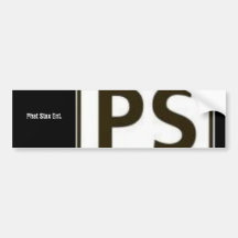 PhotoText Sticker Bumper Sticker