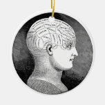 Phrenology Christmas Ornament