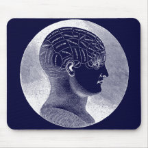 Phrenology Head Mouse Pad