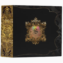 Phylathora Elegant Beauty Monogram 3 Ring Binder