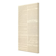 Physical Features of Europe, Asia Stretched Canvas Print
