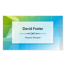 Physical Therapist - Modern Elegant Simple Business Card Template