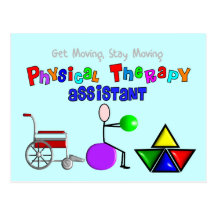 Physical Therapy Assistant Gifts Unique Graphics Postcards