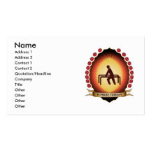 Physical Therapy Mandorla Business Card Template