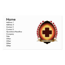 Physician Assisting Mandorla Business Card