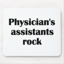 Physician's Assistants Rock Mouse Mats