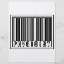 Physicien de code barres prospectus personnalisés