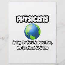 Physiciens… faisant au monde un meilleur endroit prospectus personnalisés