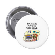 physics and baking mix pinback button