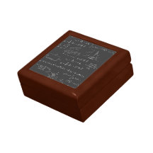 Physics diagrams and formulas keepsake boxes