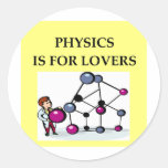 PHYSICS is for lovers Round Stickers