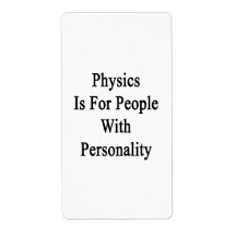Physics Is For People With Personality Custom Shipping Labels