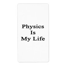 Physics Is My Life Custom Shipping Label