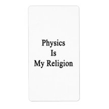 Physics Is My Religion Custom Shipping Labels