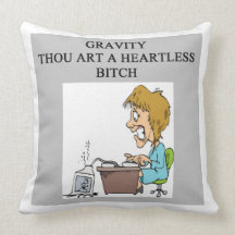 physics joke throw pillows