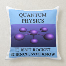 physics joke throw pillows