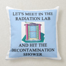physics joke throw pillows