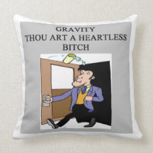 physics joke pillow