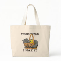 Physics String Theory Cat Tote Bag