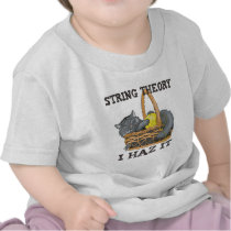 Physics String Theory Cat Shirt