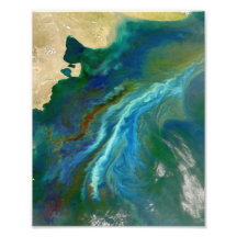 Phytoplankton bloom off the coast of Argentina Photographic Print