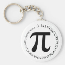 Pi (π) Day Key Chains