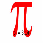 Pi = 3.14, Pi sign Photo Cut Out