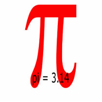 Pi = 3.14, Pi sign Photo Cut Out