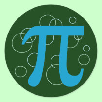 Pi Circles stickers
