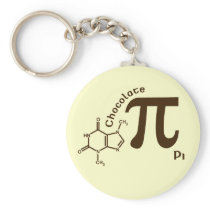 Pi Day Chocolate Pi Keychain