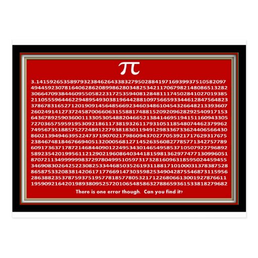 Pi Day FUN Postcards