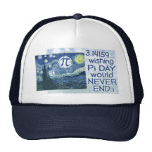 Pi Day Never Ends by Mudge Studios Mesh Hats