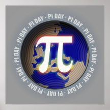 Pi Day on Earth - Math poster