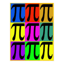 Pi Day POPART gifts Post Card