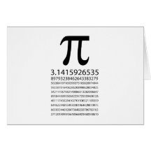 Pi Greeting Cards