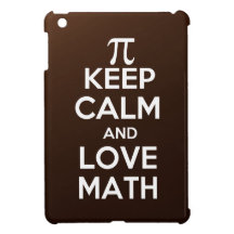 Pi keep calm and love math iPad mini case