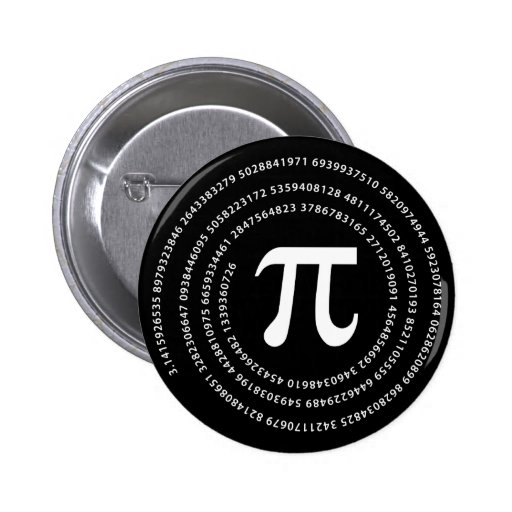Pi Number Design Button