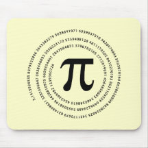 Pi Number Design Mouse Pad