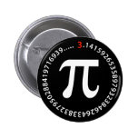 Pi Number Design Pinback Button