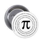 Pi Number Design Pinback Button